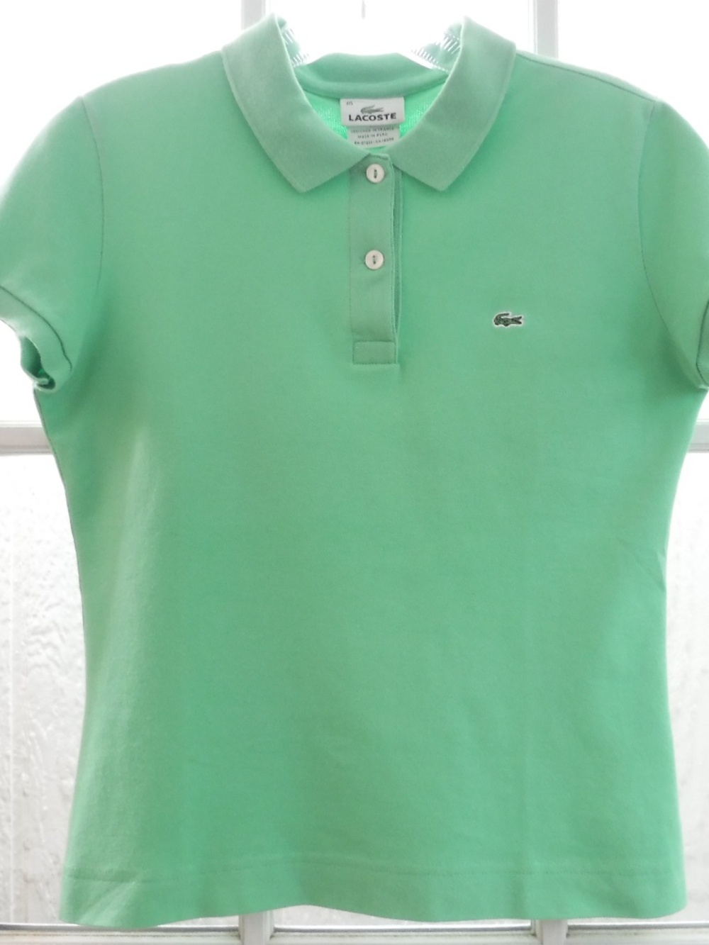 Lacoste Green Color Short Sleeve Authentic Shirt